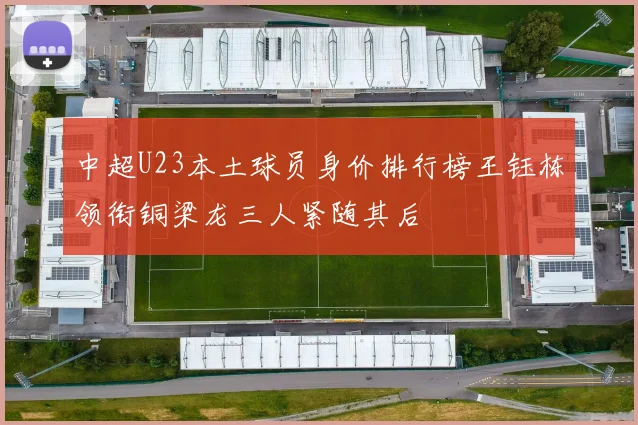 中超U23本土球员身价排行榜王钰栋领衔铜梁龙三人紧随其后
